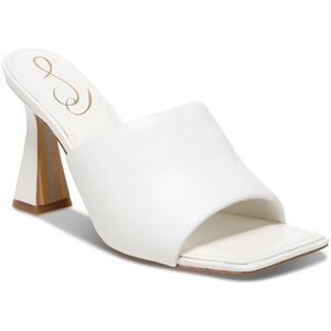 Sam Edelman Womens Carmen White Heels Size 8.5 Medium (B, M)